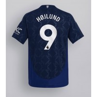 Camiseta Manchester United Rasmus Hojlund #9 Visitante Equipación 2024-25 manga corta